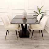 Modern-cream-plush-velvet-dining-chairs-metal-legs