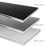 Modern-black-glass-coffee-table-stainless-steel-base-130cm