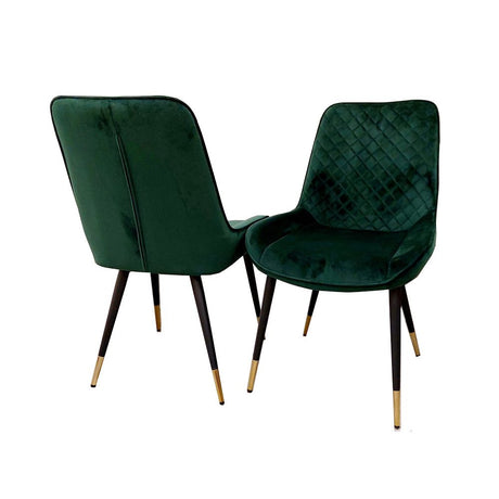 Modern-green-plush-velvet-dining-chairs-metal-legs