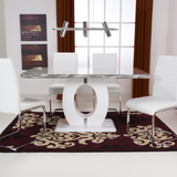 Modern-Rectangular-Grey-Marble-Dining-Table-&-Coffee-Table-Set-With-White-High-Gloss-Base