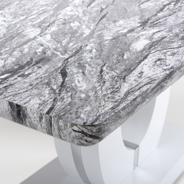 Modern-grey--ractangular-marble-dining-table-white-pedestal-base-150cm