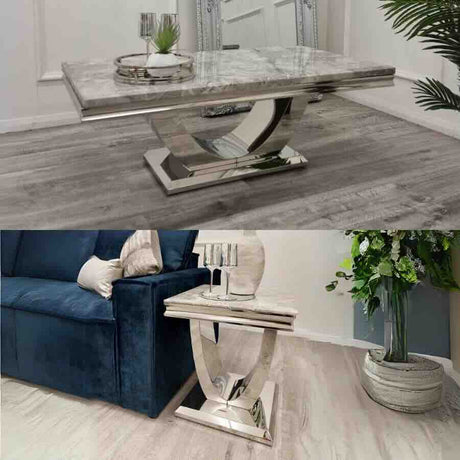 Modern-grey-marble-coffee-table-_-side-table-set-stainless-steel-base