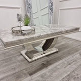 Modern-grey-marble-coffee-table-stainless-steel-base-130cm