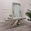 Modern-grey-marble-coffee-table-stainless-steel-base-130cm