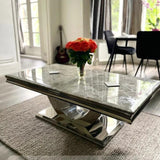 Modern-grey-marble-coffee-table-stainless-steel-base-130cm