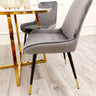      Modern-grey-plush-velvet-dining-chairs-metal-legs