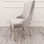 Modern-light-grey-velvet-dining-chairs-chrome-legs-button-back