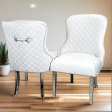 Modern-light-grey-velvet-dining-chairs-chrome-legs