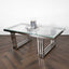 Modern-rectangular-glass-coffee-table-with-chrome-metal-base-120cm