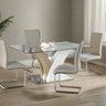 Modern-rectangular-glass-dining-table-with-oak-and-white-high-gloss-pedestal-base-160cm