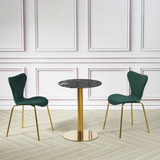 Modern-Small-2-Seater-Black-Round-Marble-Dining-Table-Gold-Pedestal-Base-60cm