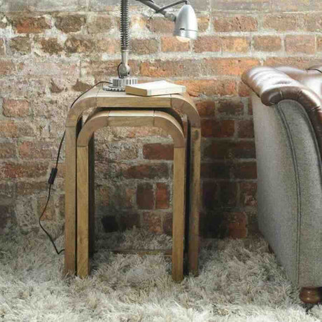 Natural-Hard-Wood-Small-Nesting-Side-Tables