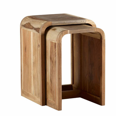 Natural-Hard-Wood-Small-Nesting-Side-Tables