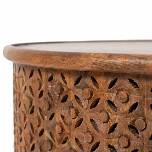 Natural-Mango-Wood-Round-Coffee-Table-With-Engraving-70cm