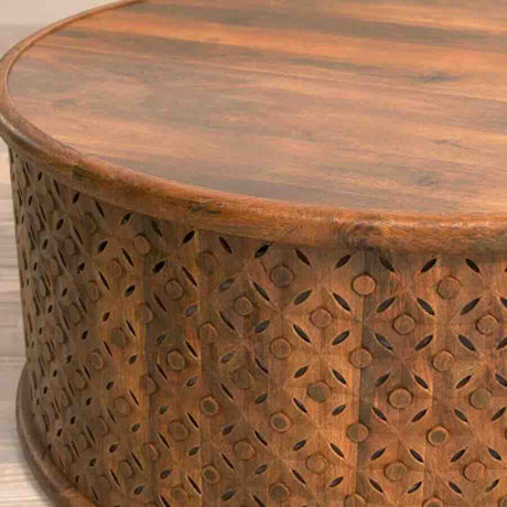 Natural-Mango-Wood-Round-Coffee-Table-With-Engraving-70cm