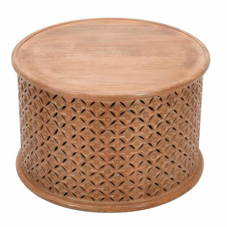 Natural-Mango-Wood-Round-Coffee-Table-With-Engraving-70cm