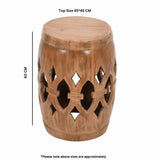 Natural-Mango-Wood-Round-Side-Table-Wood-Engraving-60cm