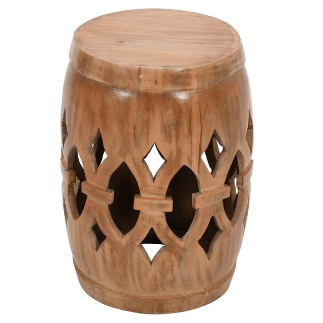 Natural-Mango-Wood-Round-Side-Table-Wood-Engraving-60cm