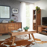 Natural-Sheesham-Dark-Wood-Coffee-Table-Wood-Legs-110cm