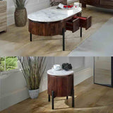 Retro-Fluted-Mango-Wood-_-White-Marble-Top-Matching-Coffee-Table-_-Side-Table-Set-Metal-Legs