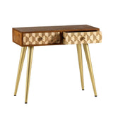 Retro-Natural-Wood-Console-Table-With-Drawers-_-Gold-Metal-Legs-90cm