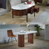 Retro-Oval-Fluted-Mango-Wood-_-White-Marble-Top-Matching-Dining-Table-_-Coffee-Table-Set-Metal-Legs