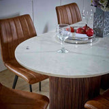 Retro-Oval-White-Marble-Top-Dining-Table-With-Fluted-Mango-Wood-Base-170cm