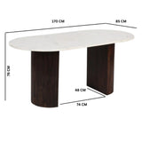 Retro-Oval-White-Marble-Top-Dining-Table-With-Fluted-Mango-Wood-Base-170cm