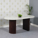 Retro-Oval-White-Marble-Top-Dining-Table-With-Fluted-Mango-Wood-Base-170cm