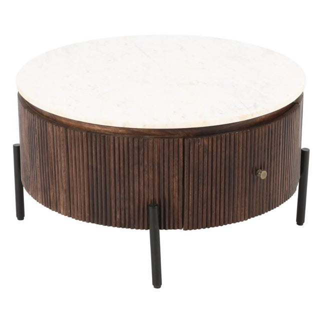 Retro-Round-Fluted-Mango-Wood-_-Marble-Top-Coffee-Table-Metal-Legs-With-Drawer-80cm