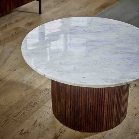 Retro-Round-Fluted-Mango-Wood-_-Marble-Top-Coffee-Table-Pededtal-Base-80cm