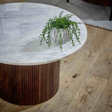 Retro-Round-Fluted-Mango-Wood-_-Marble-Top-Coffee-Table-Pededtal-Base-80cm