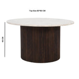 Retro-Round-Fluted-Mango-Wood-_-Marble-Top-Coffee-Table-Pededtal-Base-80cm