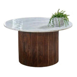 Retro-Round-Fluted-Mango-Wood-_-Marble-Top-Coffee-Table-Pededtal-Base-80cm