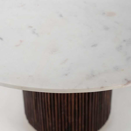 Retro-Round-Fluted-Mango-Wood-_-White-Marble-Top-Dining-Table-Pedestal-Base-120cm