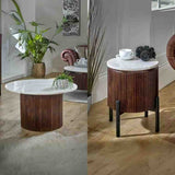 Retro-Round-Fluted-Mango-Wood-_-White-Marble-Top-Matching-Coffee-Table-_-Side-Table-Set