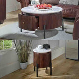 Retro-Round-Fluted-Mango-Wood-_-White-Marble-Top-Matching-Coffee-Table-_-Side-Table-Set-With-Metal-Legs