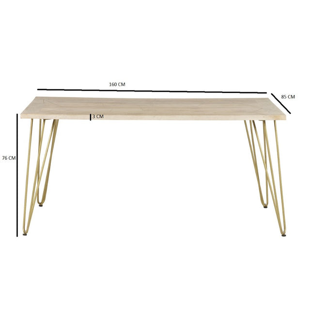 Retro-vintage-natural-wood-rectangular-dining-table-gold-inlay-_-legs-160cm