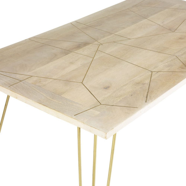 Retro-vintage-natural-wood-rectangular-dining-table-gold-inlay-_-legs-160cm