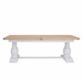 Rustic-10-Seater-Oak-Wood-Extending-Dining-Table-With-White-Legs-220cm-270cm