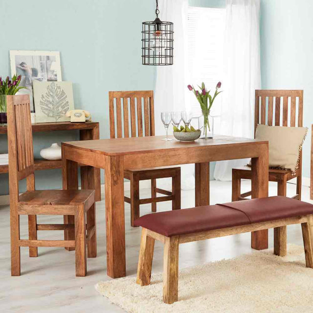 Rustic-6-Seater-Rectangular-Solid-Mango-Wood-Dining-Table-120cm