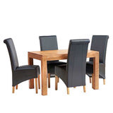 Rustic-6-Seater-Rectangular-Solid-Mango-Wood-Dining-Table-120cm