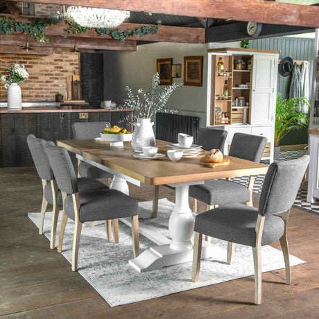 Rustic-8-Seater-Oak-Wood-Extending-Dining-Table-With-White-Legs-160cm-210cm