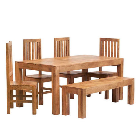 Rustic-8-Seater-Rectangular-Solid-Mango-Wood-Dining-Table-180cm