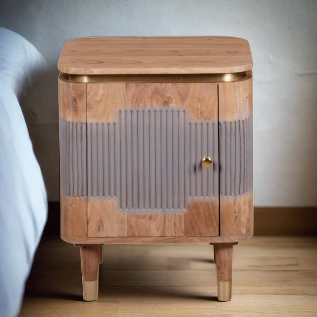 Rustic-Acacia-Wood-Bedside-Table-With-Storage