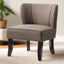 Rustic-Beige-Fabric-Lounge-Chair-With-Dark-Wood-Legs