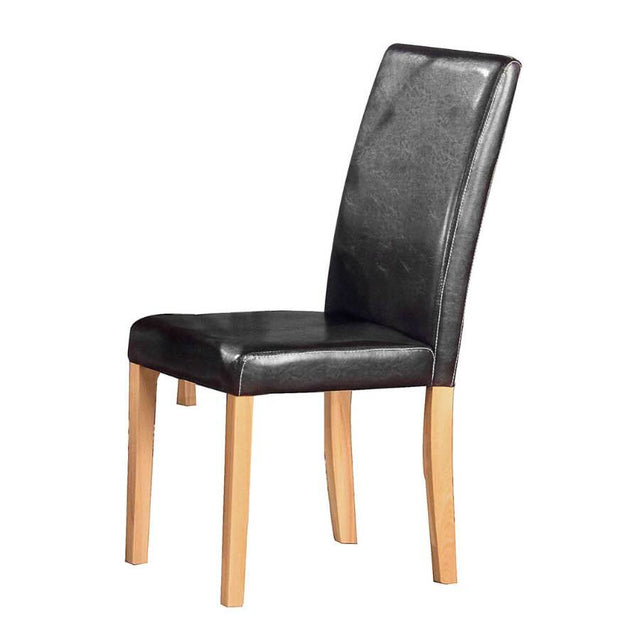 Rustic-Black-Faux-Leather-Simple-Dining-Chair-With-Ash-Wood-Legs-Set-of-2