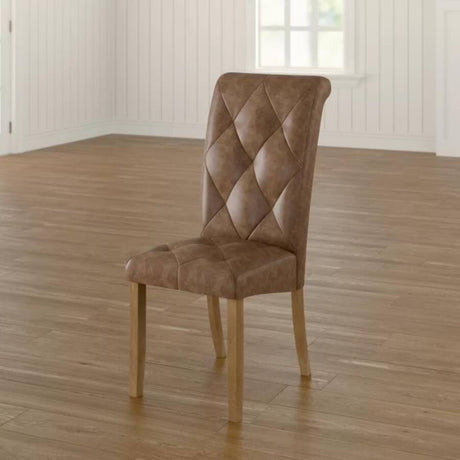 Rustic-Brown-Antique-Faux-Leather-Dining-Chairs-With-Rubberwood-Legs-Set-of-2