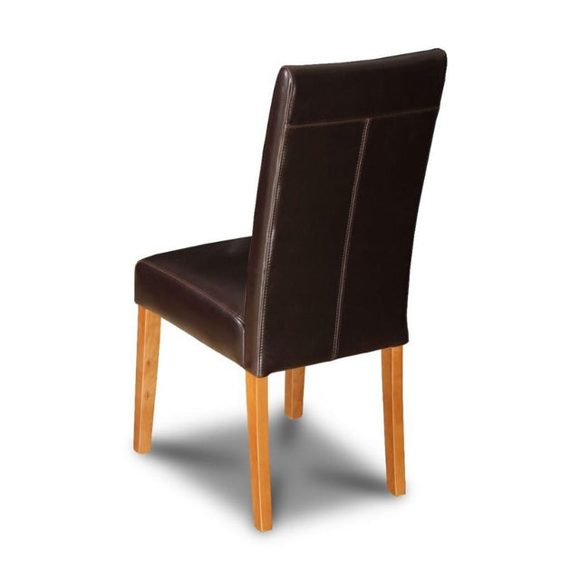 Rustic-Brown-Faux-Leather-Simple-Dining-Chair-With-Ash-Wood-Legs-Set-of-2