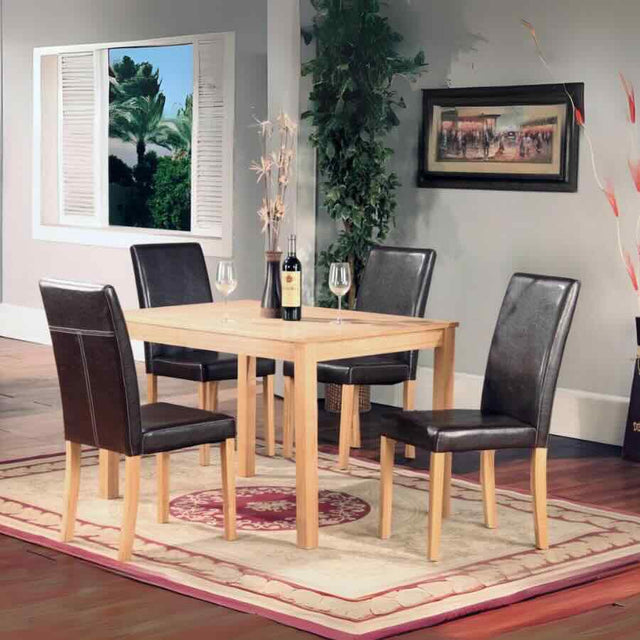 Rustic-Brown-Faux-Leather-Simple-Dining-Chair-With-Ash-Wood-Legs-Set-of-2